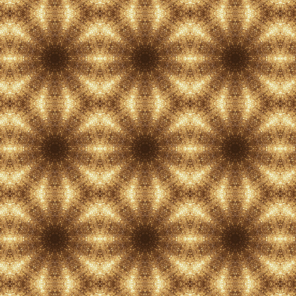 Gold Disco Kaleidoscope Digital Image Download