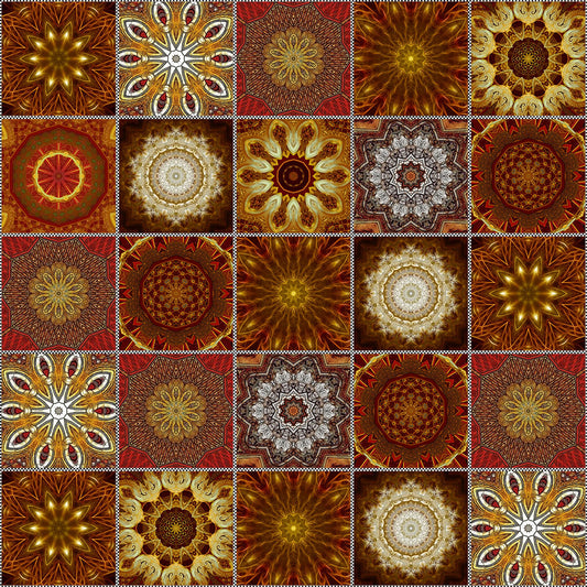 Gold Kaleidoscope Quilt Digital Image Download