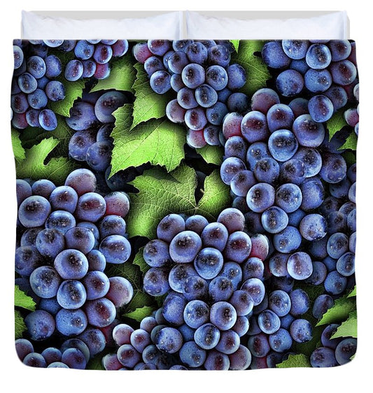 Grapes Pattern - Duvet Cover