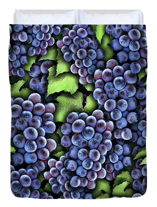 Grapes Pattern - Duvet Cover