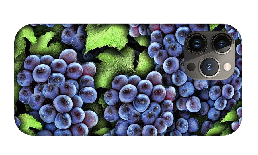 Grapes Pattern - Phone Case