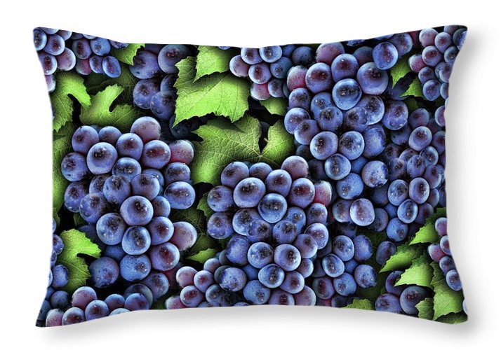 Grapes Pattern - Throw Pillow