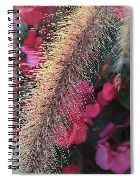 Grass and Geraniums - Spiral Notebook