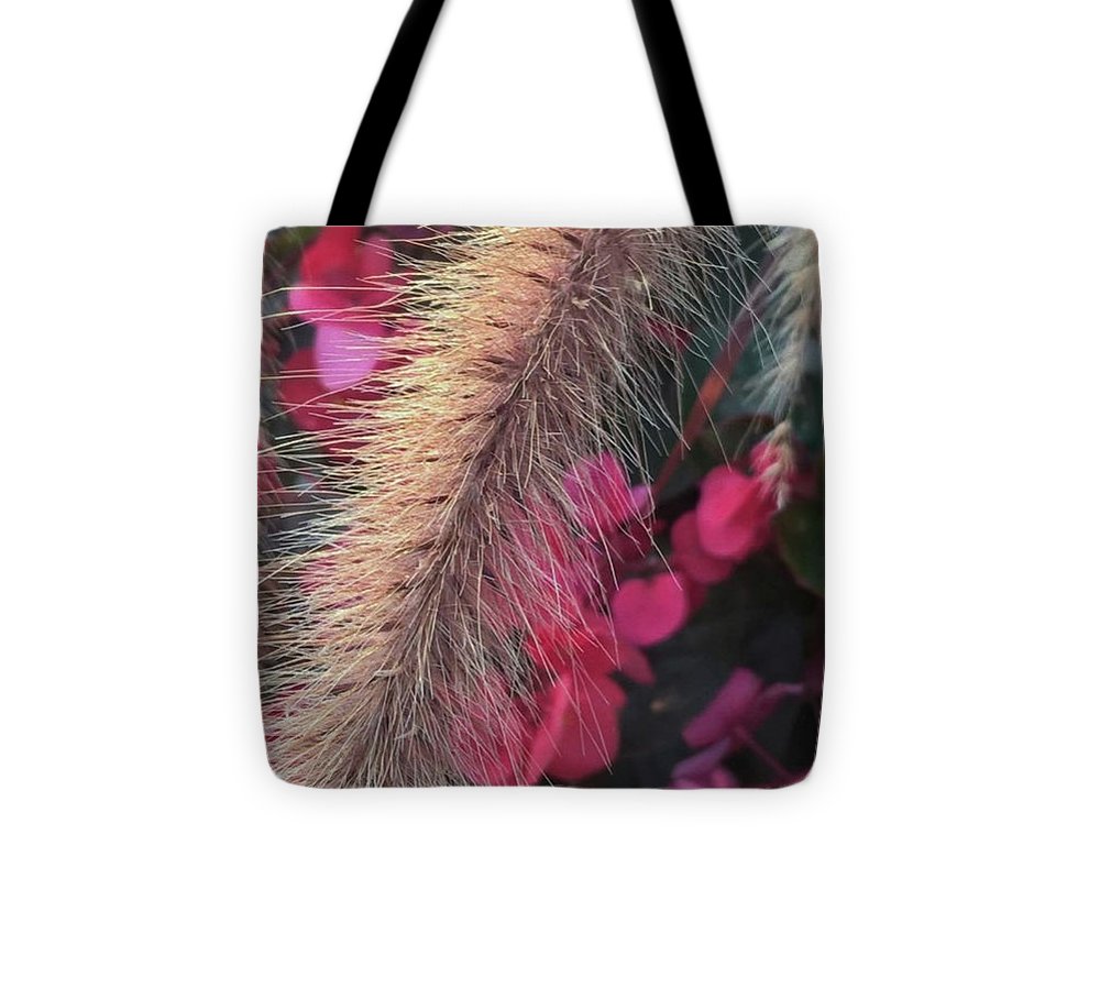 Grass and Geraniums - Tote Bag