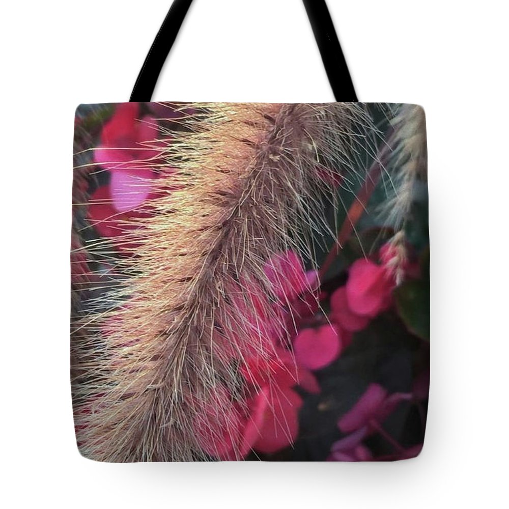 Grass and Geraniums - Tote Bag