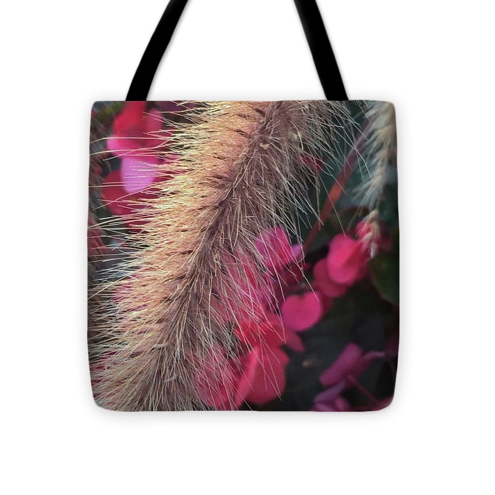 Grass and Geraniums - Tote Bag