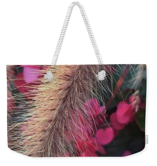 Grass and Geraniums - Weekender Tote Bag