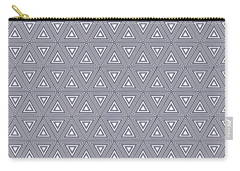 Gray Triangles - Carry-All Pouch