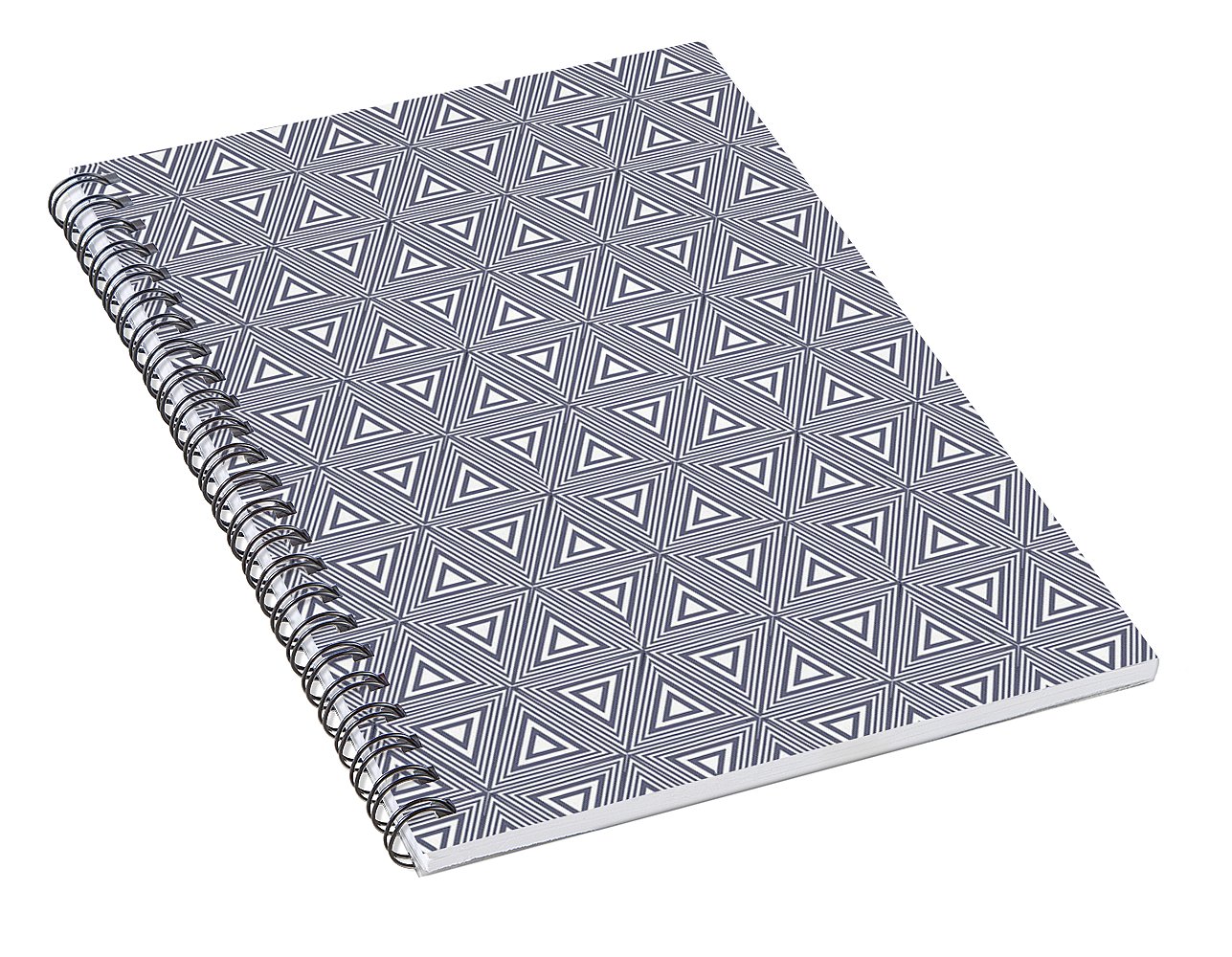 Gray Triangles - Spiral Notebook