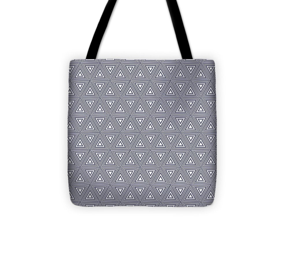 Gray Triangles - Tote Bag