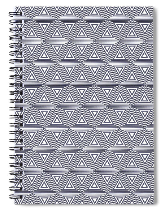 Gray Triangles - Spiral Notebook