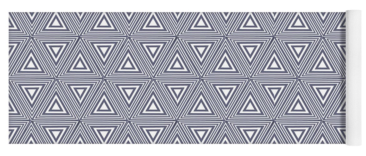 Gray Triangles - Yoga Mat