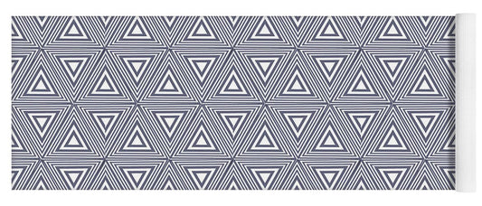 Gray Triangles - Yoga Mat