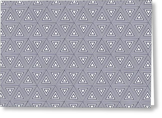 Gray Triangles - Greeting Card