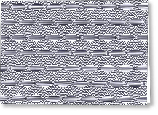 Gray Triangles - Greeting Card