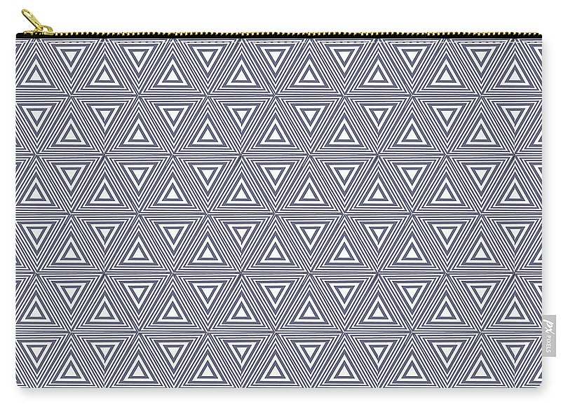 Gray Triangles - Carry-All Pouch
