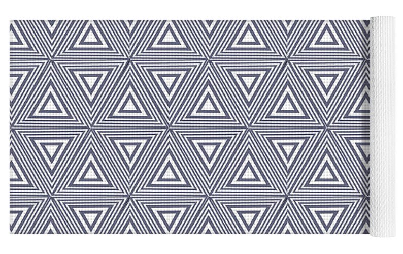 Gray Triangles - Yoga Mat