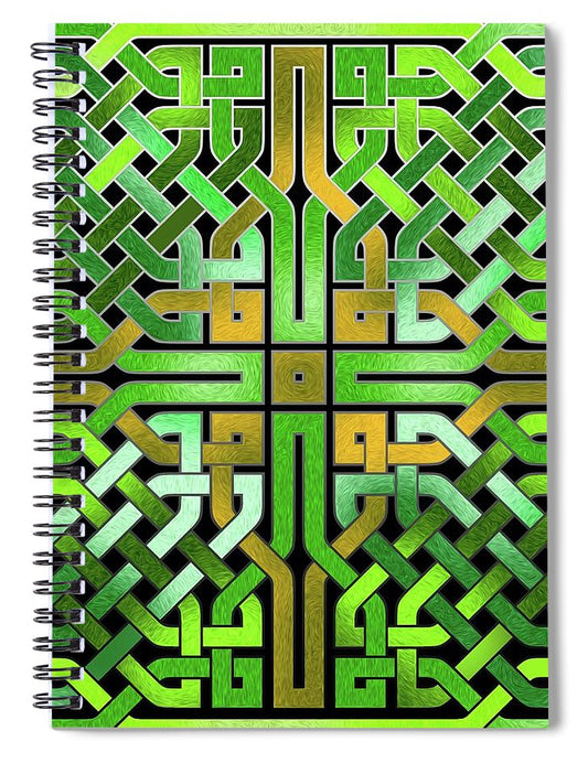 Green Celtic Knot - Spiral Notebook