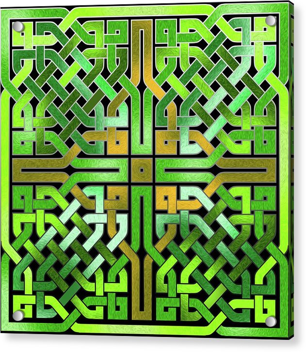 Green Celtic Knot - Acrylic Print
