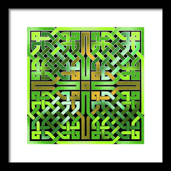 Green Celtic Knot - Framed Print
