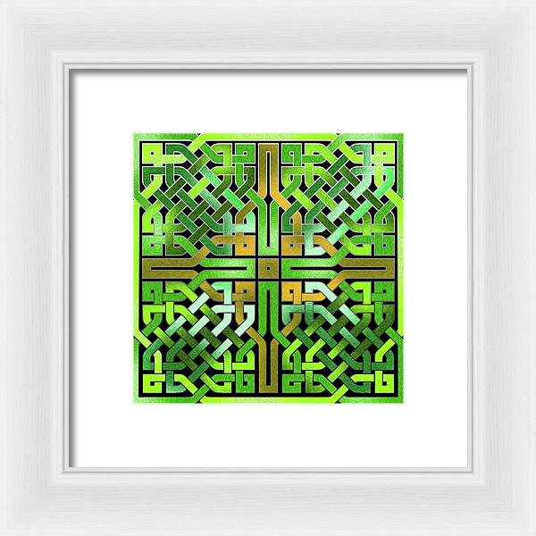Green Celtic Knot - Framed Print