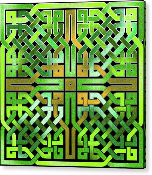 Green Celtic Knot - Acrylic Print