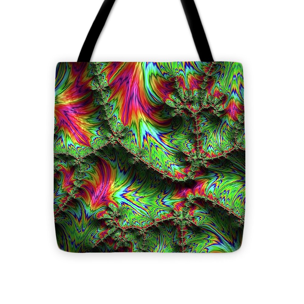 Green Feather Fractal - Tote Bag