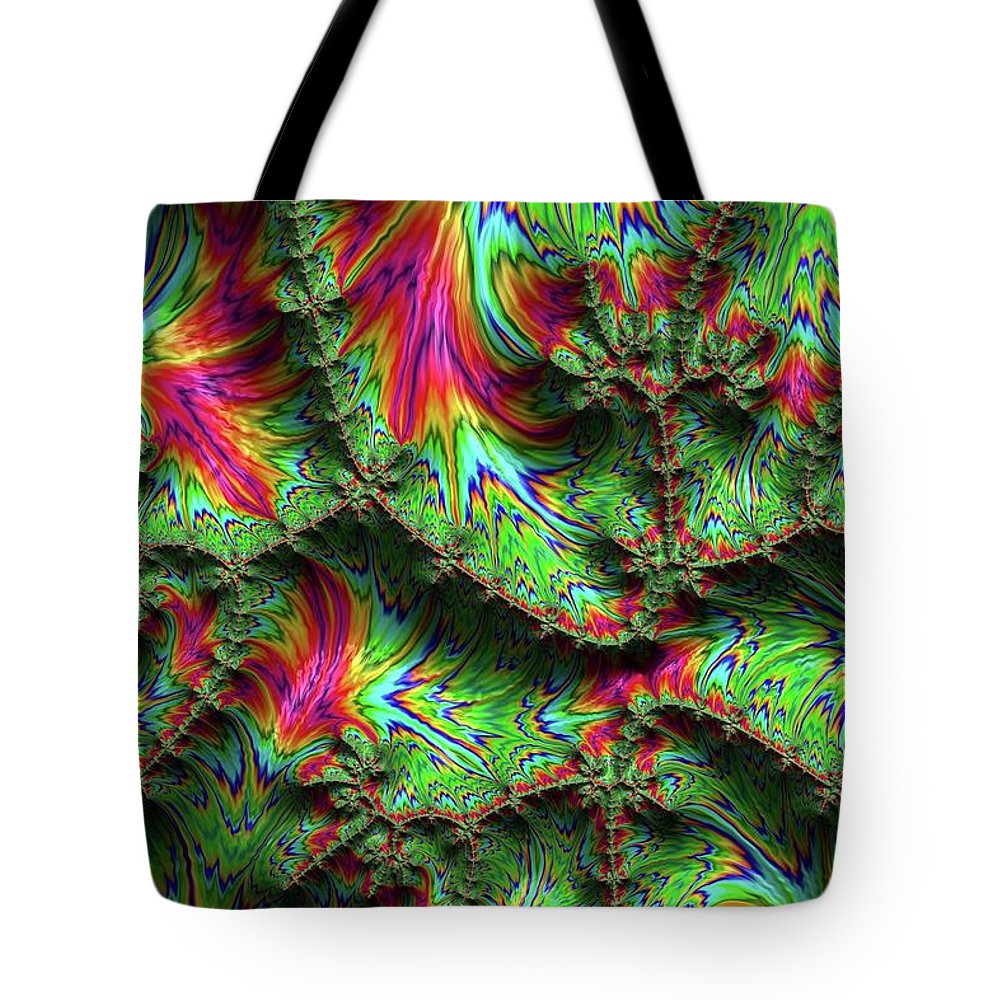 Green Feather Fractal - Tote Bag