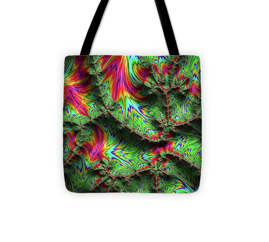 Green Feather Fractal - Tote Bag