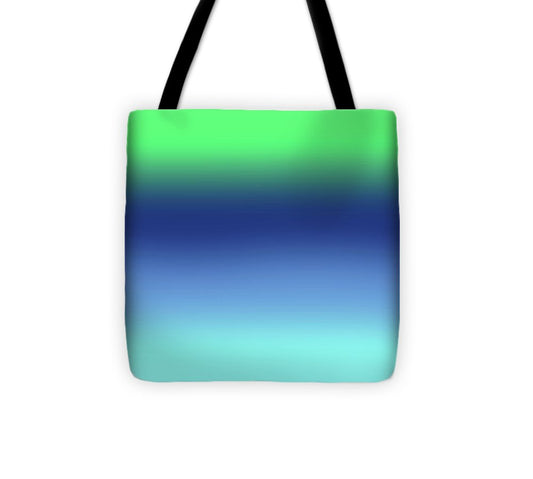 Green Navy Aqua Gradient - Tote Bag