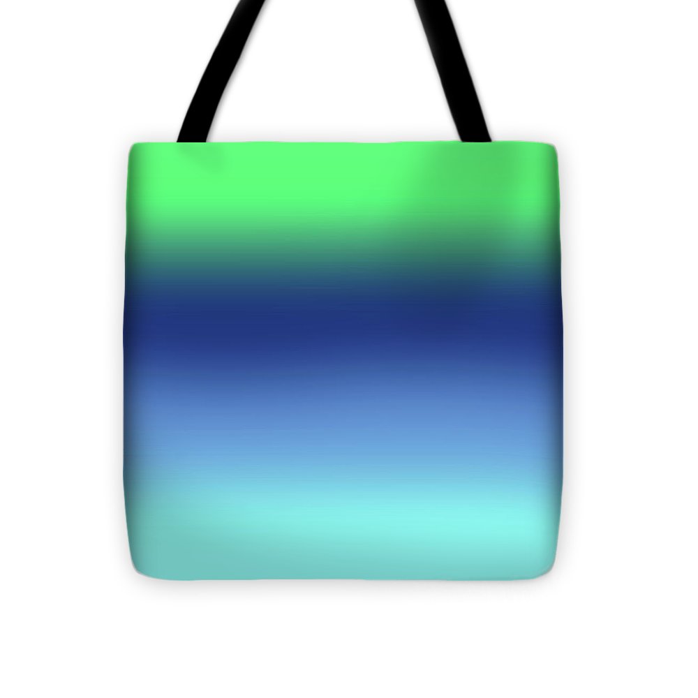 Green Navy Aqua Gradient - Tote Bag