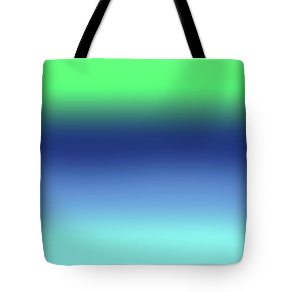 Green Navy Aqua Gradient - Tote Bag