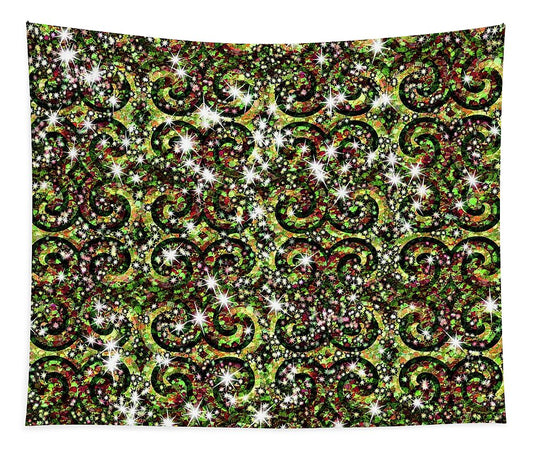 Green Sparkle Swirl - Tapestry