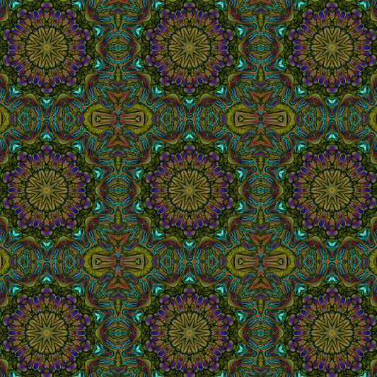 Green Kaleidoscope Digital Image Download