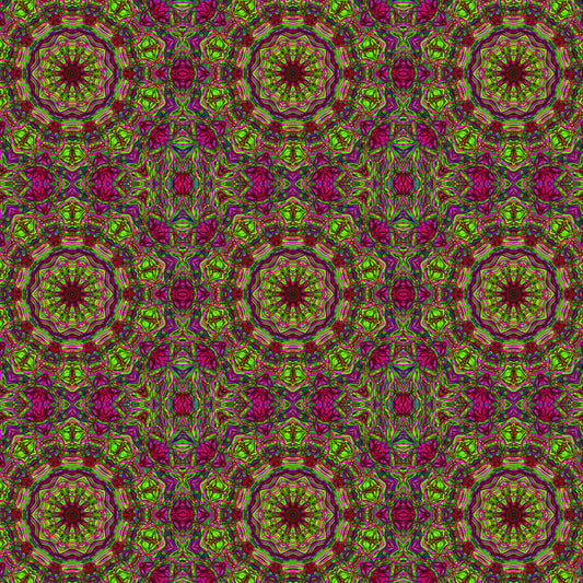 Green Pink Kaleidoscope Digital Image Download