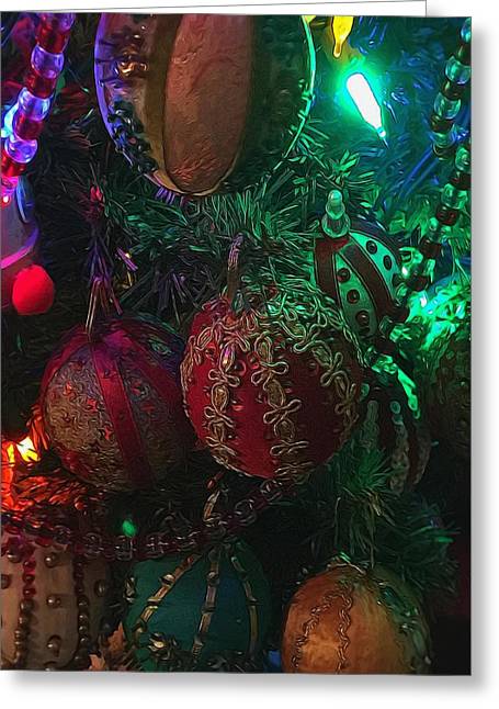 Handmade Victorian Christmas Ornaments - Greeting Card