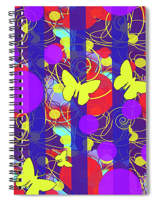 Happy Spring Pattern - Spiral Notebook