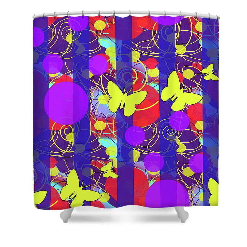 Happy Spring Pattern - Shower Curtain