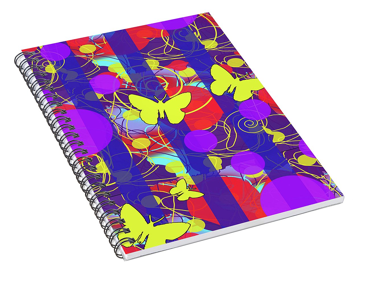 Happy Spring Pattern - Spiral Notebook