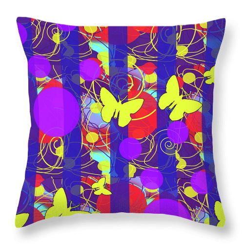 Happy Spring Pattern - Throw Pillow