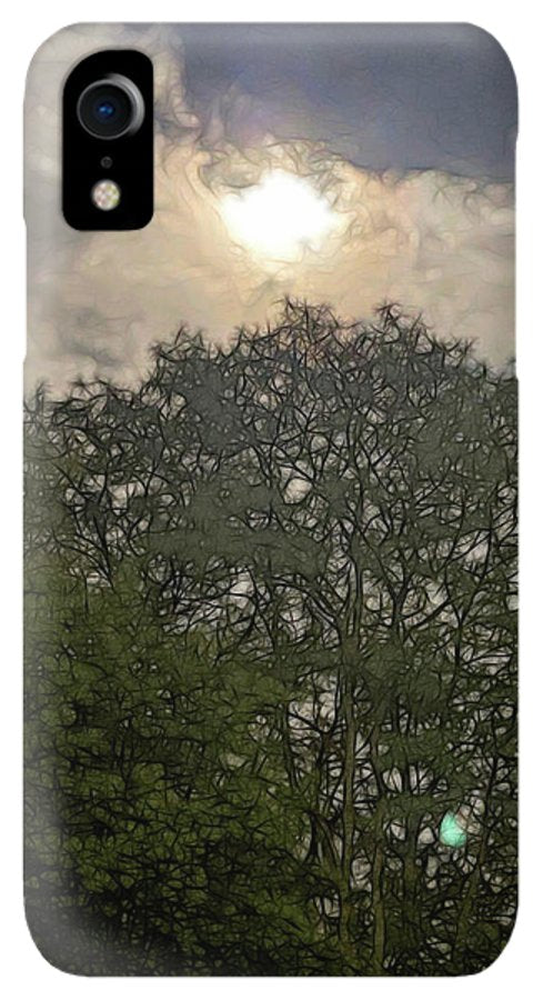 Harvest Moon Over Trees - Phone Case