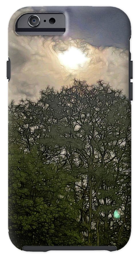 Harvest Moon Over Trees - Phone Case