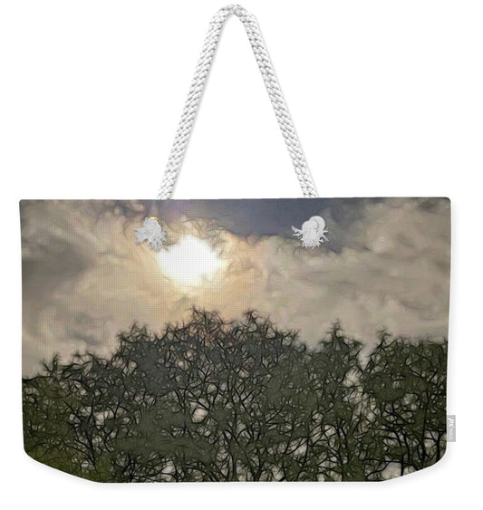 Harvest Moon Over Trees - Weekender Tote Bag