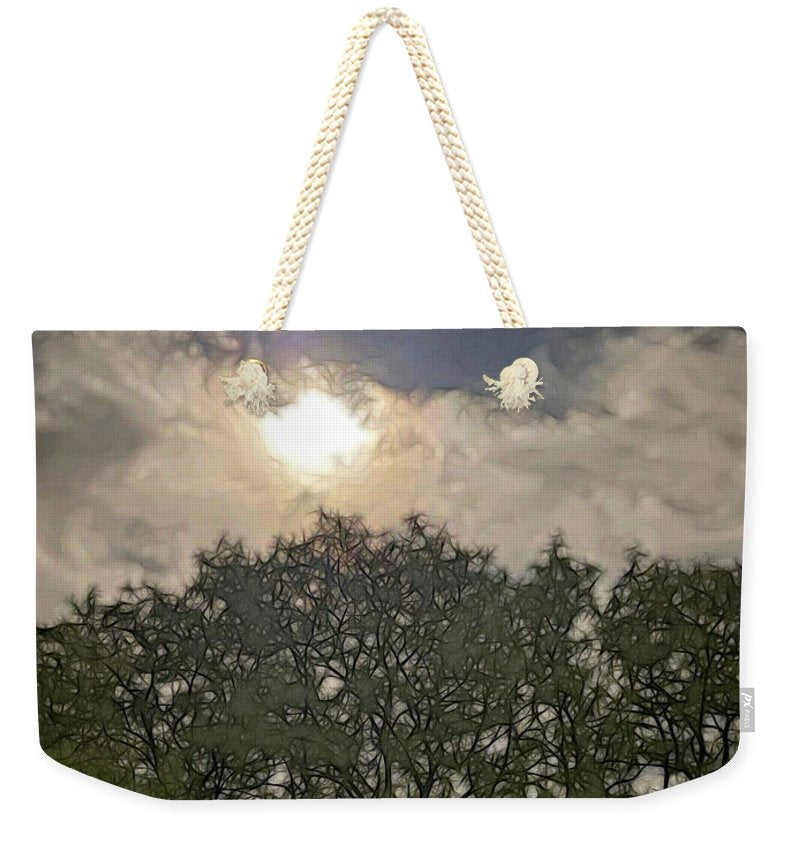 Harvest Moon Over Trees - Weekender Tote Bag