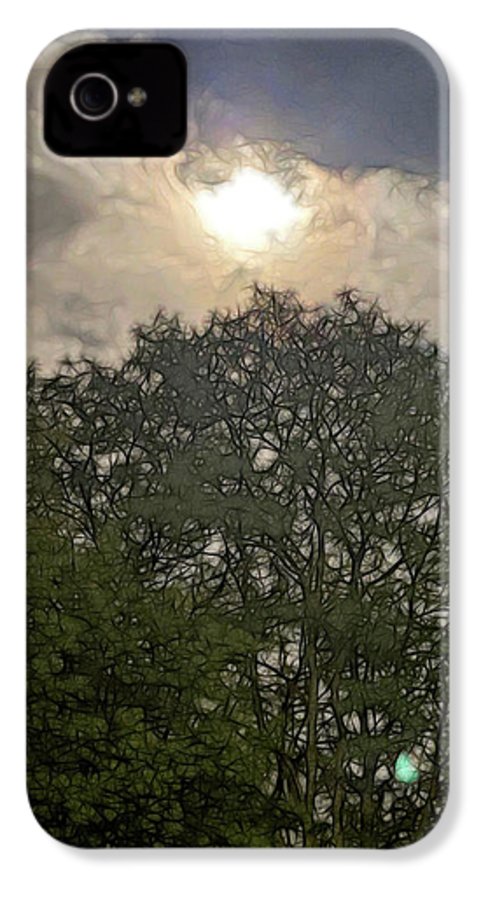 Harvest Moon Over Trees - Phone Case