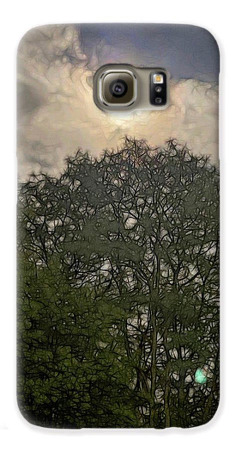 Harvest Moon Over Trees - Phone Case