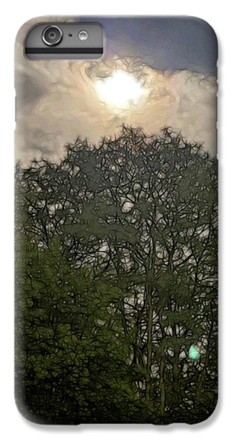 Harvest Moon Over Trees - Phone Case