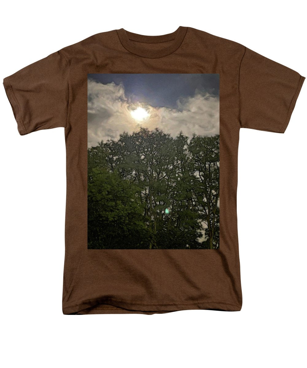 Harvest Moon Over Trees - Men's T-Shirt  (Regular Fit)