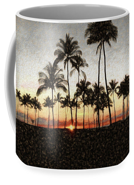 Hawaiian Sunset Rock Painting - Mug