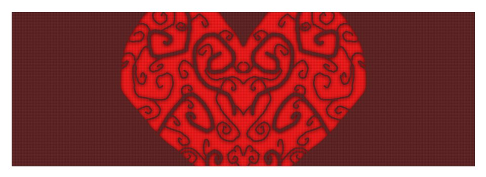 Heart Swirls - Yoga Mat